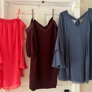 Bundle of 3 Vibrant maxi Dresses-Kenzie, Trina Turk, BCBG. All 3 for $80